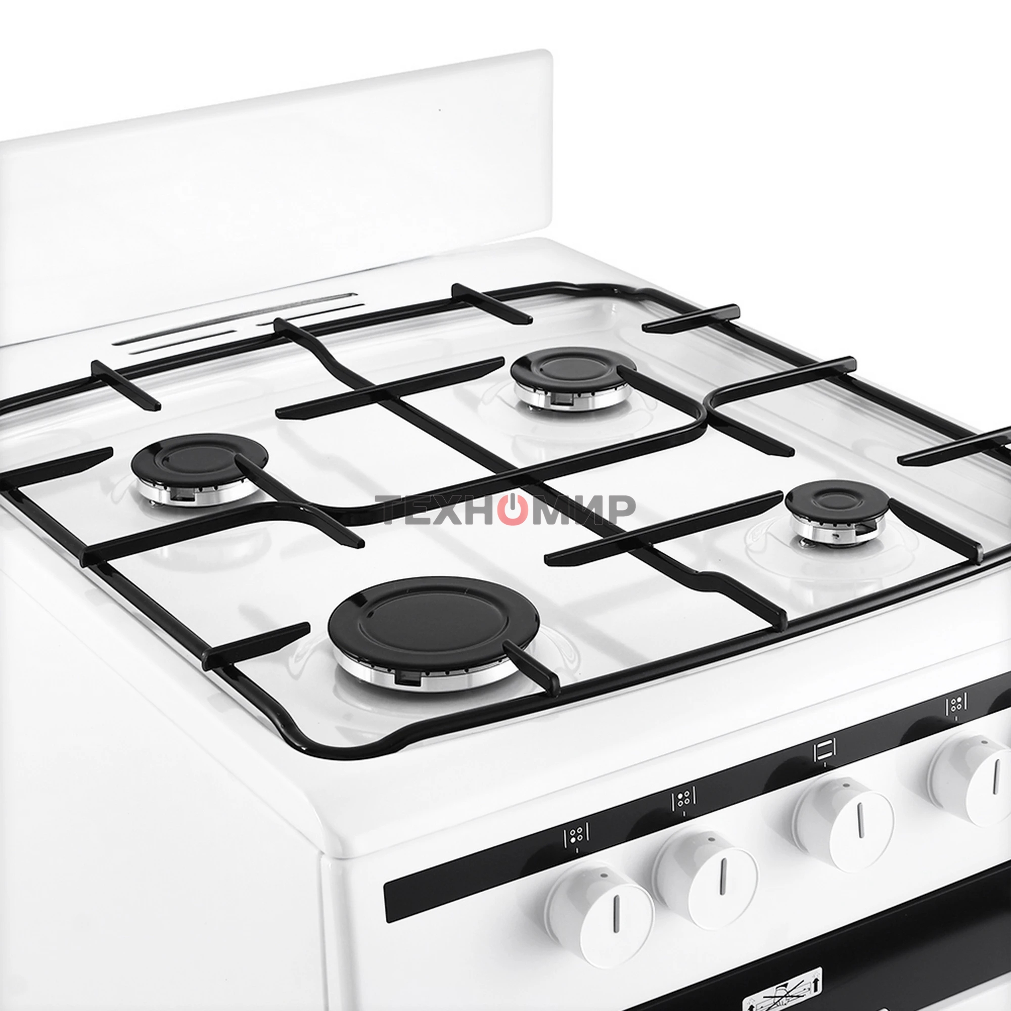 Плита газовая Hansa FCGW51001 белый, конфорок 4 шт, духовка 56 л, 50 см x 85 см x 60 см