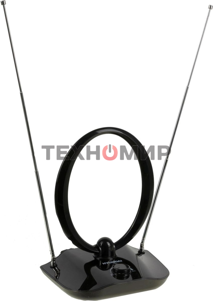 Антенна телевизионная Hyundai H-TAI400 30дБ активная черный