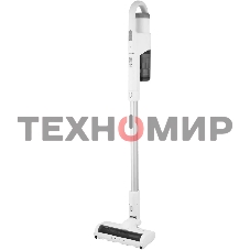 Пылесос вертикальный Coolfort CF-3003 белый, питание от аккумулятора, 260 Вт, уборка сухая, пылесборник 0.5 л, работа от АКБ max 40 мин.