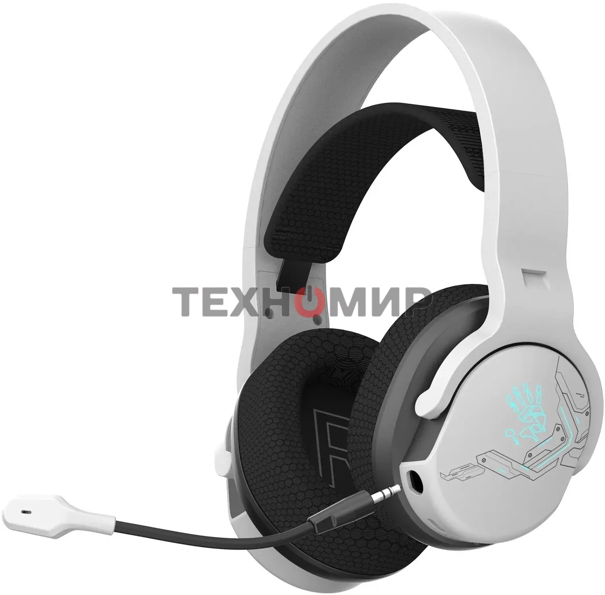 Наушники с микрофоном A4Tech Bloody GR370 белый мониторные BT оголовье (GR370)