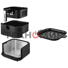 Аэрогриль Kitfort КТ-8127 1930Вт черный/серебристый