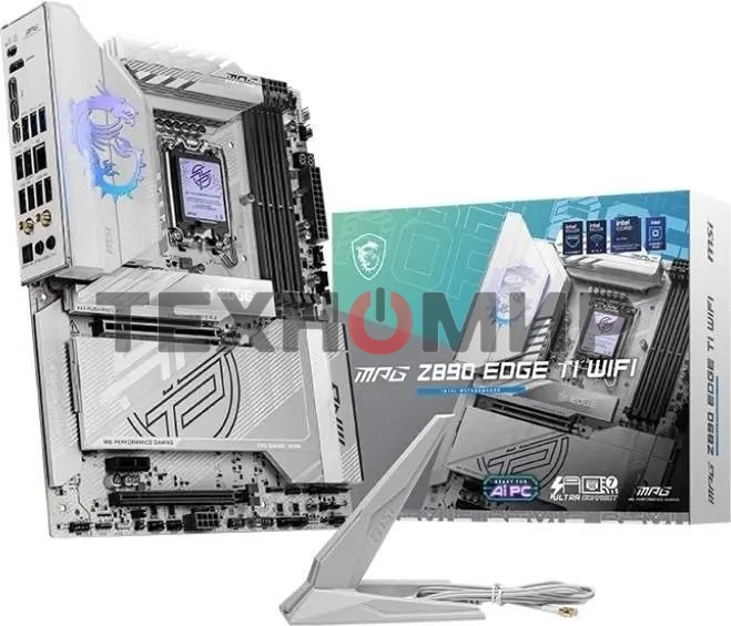 Материнская плата MSI MPG Z890I EDGE TI WIFI, LGA 1851, Intel Z890, 2xDDR5, 2xSATA, 4xM.2, 1xPCIe 5.0 x16, 1xHDMI, 2xThunderbolt 4, 1xUSB-C, 1x 5Gb LAN, 7xUSB-A 10Gbps, 2xUSB-A 5Gbps, 1xUSB-C 20Gbps, 7.1, 2x3.5 мм, TOSLINK, Mini-ITX