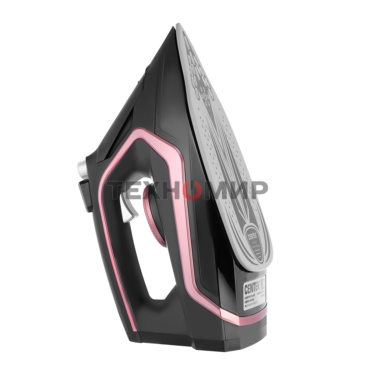 Утюг Centek CT-2313 розовый/черный, 2400 Вт, 50 г/мин, 185 г/мин, 350 мл
