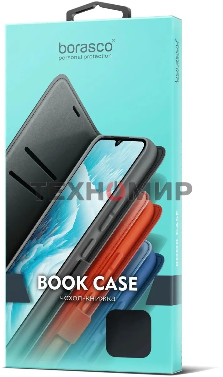 Чехол (флип-кейс) BoraSCO для Xiaomi Redmi Note 12 Pro+ 71757 черный