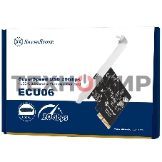 Контроллер Silverstone G56ECU060000010 SuperSpeed USB 20Gbps/USB-C 3.2 Gen 2x2 PCIe expansion card