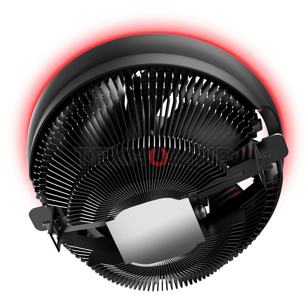 Кулер для процессора Crown CM-1150PWM RED v2 черный, 105 мм, алюминий, 1800 об/мин, 26.3 дБ, 4 pin, 115 Вт, 70 мм