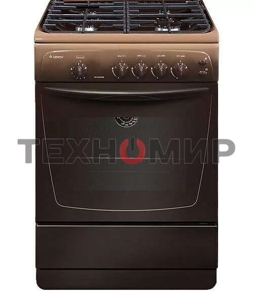 Плита газовая Gefest CG 60MC6 K83 коричневый, конфорок 4 шт, духовка 63 л, 60 см x 85 см x 60 см