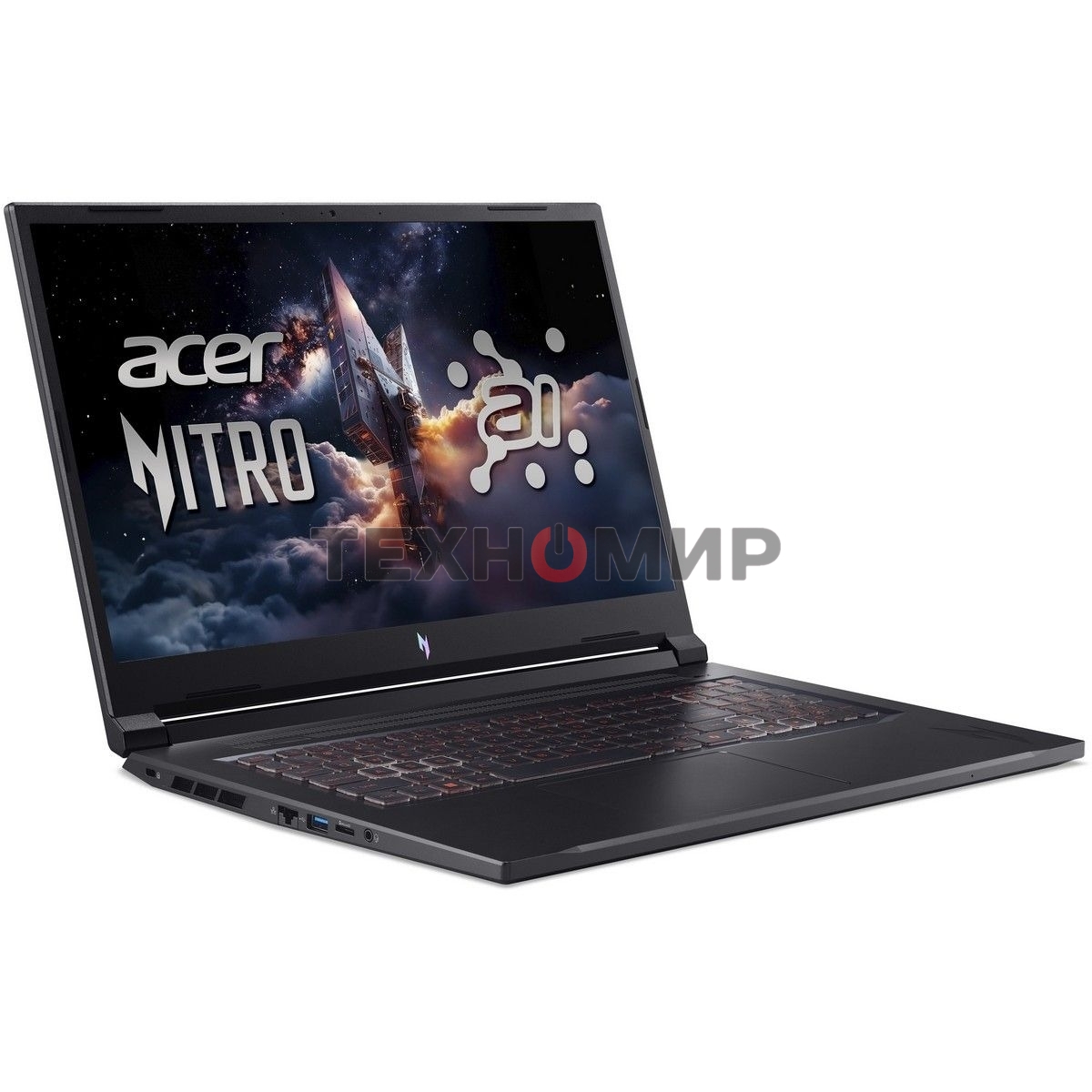 Ноутбук Acer Nitro V 17 AI ANV17-41-R9Q9 AMD Ryzen 7 260/16Gb/SSD 1Tb/RTX 5060 8Gb/17.3