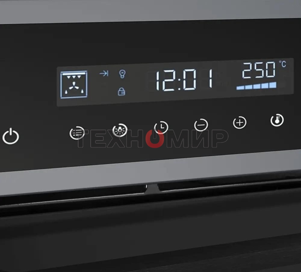 Шкаф духовой электрический Maunfeld AEOD60103G1, 60л, дверца с 3 стеклами, графит