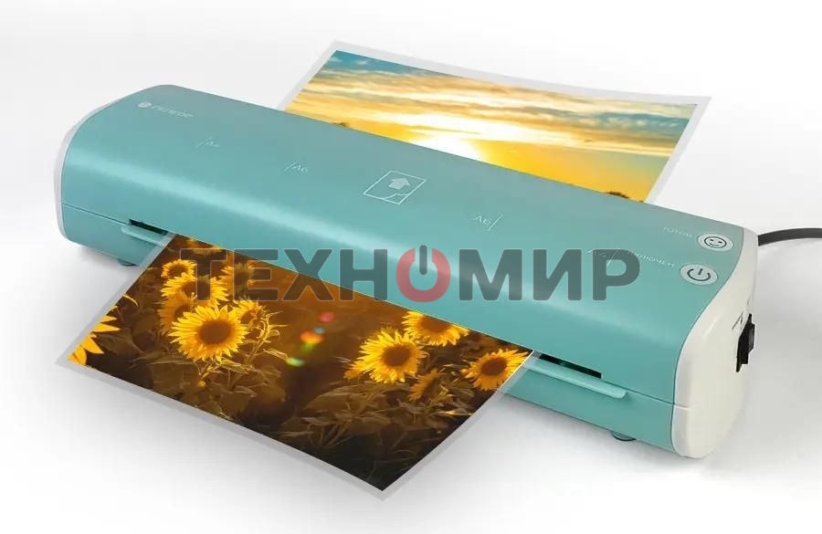 Ламинатор Гелеос ЛМ-А4МСБ синий/белый A4 (75-125мкм) 30см/мин (2вал.) хол.лам. лам.фото