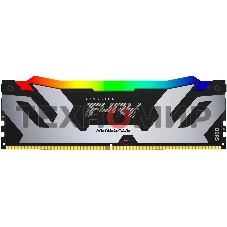 Оперативная память Kingston Fury Renegade, DDR5, 48Gb (1x48Gb), 6000MHz, CL32, DIMM, с радиатором, RGB, cеребристый/черный