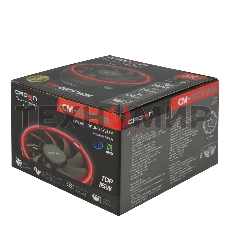 Кулер для процессора Crown CM-1150PWM RED v2 черный, 105 мм, алюминий, 1800 об/мин, 26.3 дБ, 4 pin, 115 Вт, 70 мм