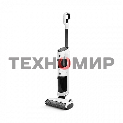 Моющий пылесос вертикальный BQ VCA1001W белый, питание от аккумулятора, 160 Вт, уборка влажная и сухая, пылесборник 0.6 л, бак для жидкости 0.7 л, работа от АКБ max 30 мин