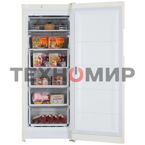Морозильная камера Indesit DSZ 4150 E, бежевый, 204л, 6 ящиков