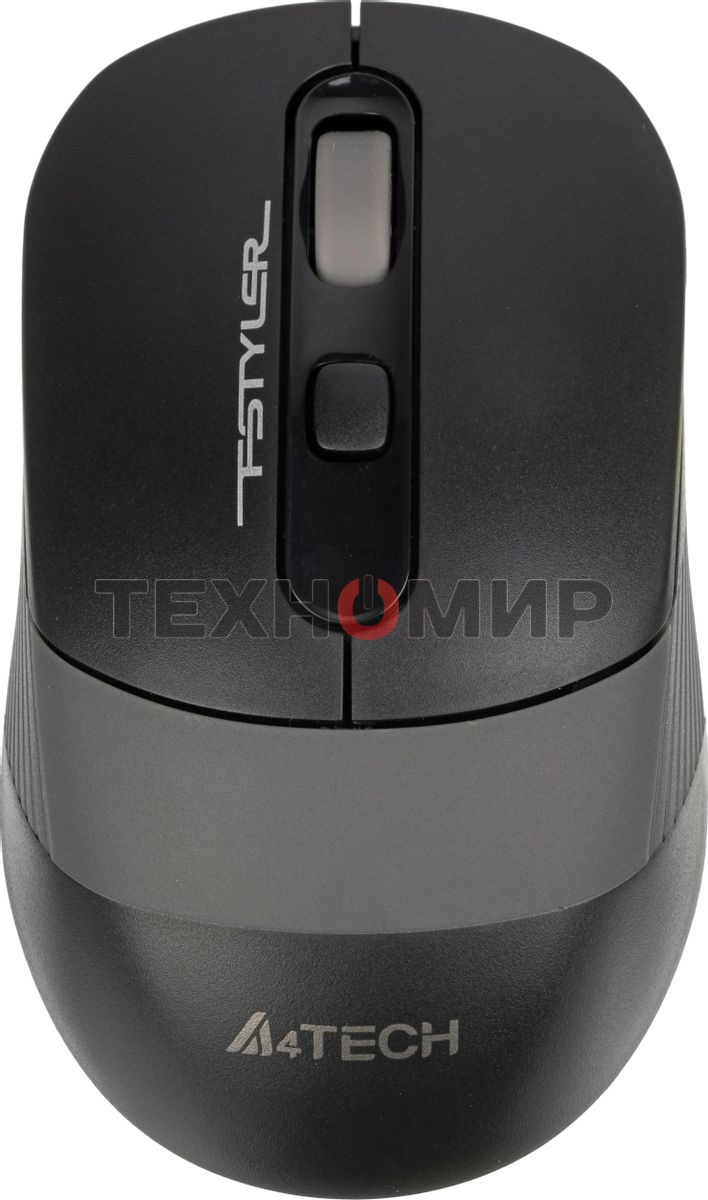 Мышь беспроводная A4Tech Fstyler FG10S черный/серый, 2000 dpi, радиоканал, USB, кнопки - 4