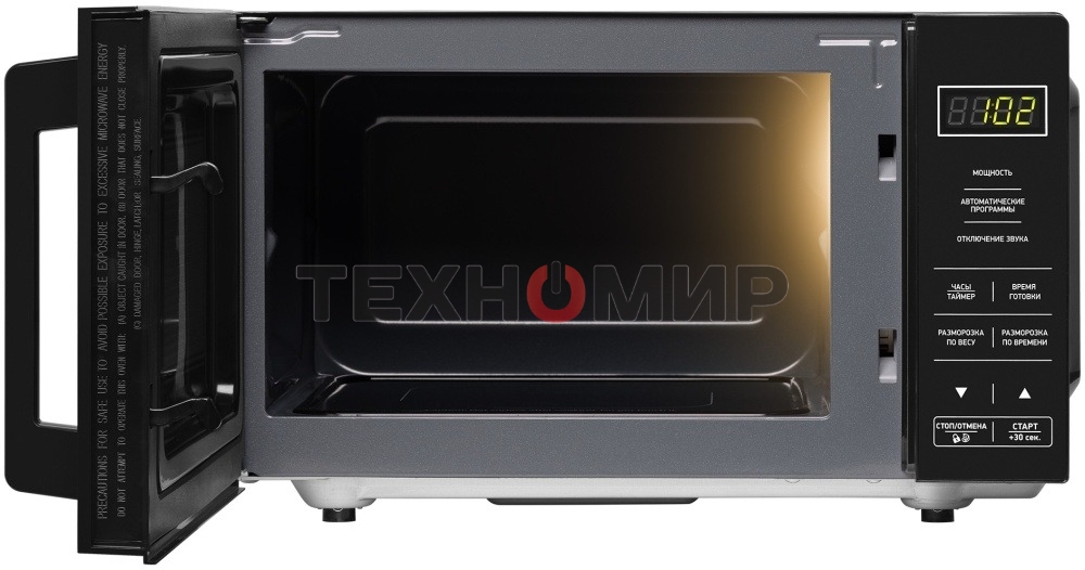 Микроволновая печь BBK 20MWS-750S/B черный, 20 л, 700 Вт, переключатели - сенсор
