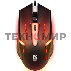 Мышь проводная Defender Flash MB-600L черный, 1200 dpi, USB, кнопки - 4