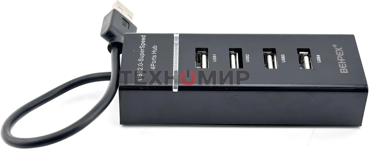 Разветвитель USB 2.0 BPH-920 4порт. черный