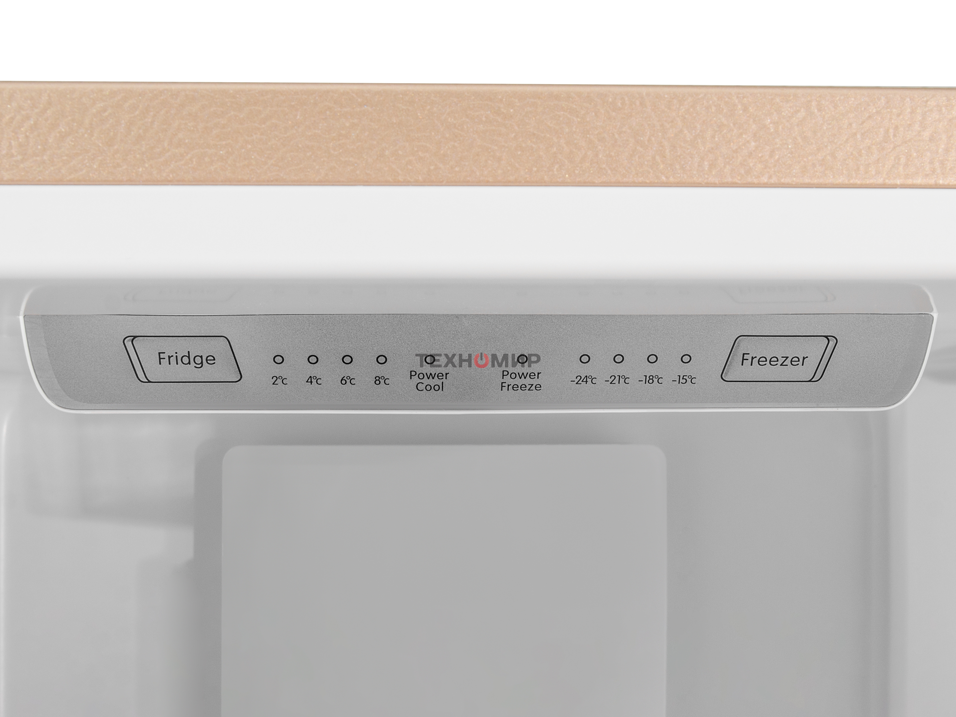 Холодильник Smile SRF348BGT бежевый мрамор двухкамерный 215/95 л морозилка снизу, No Frost