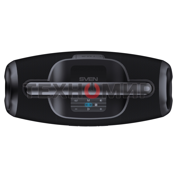 Портативная акустическая система SVEN PS-990, черный, 2.0, 2x90 Вт (RMS), IPx7, TWS, Bluetooth, USB, аккумулятор