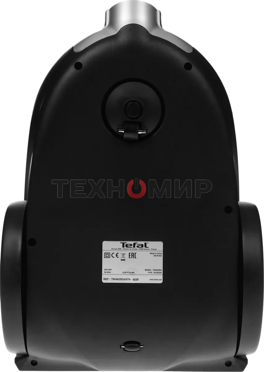 Пылесос Tefal Compact Power XXL TW4825EA, черный, 550/550 Вт, уборка сухая, пылесборник контейнер 2.5 л