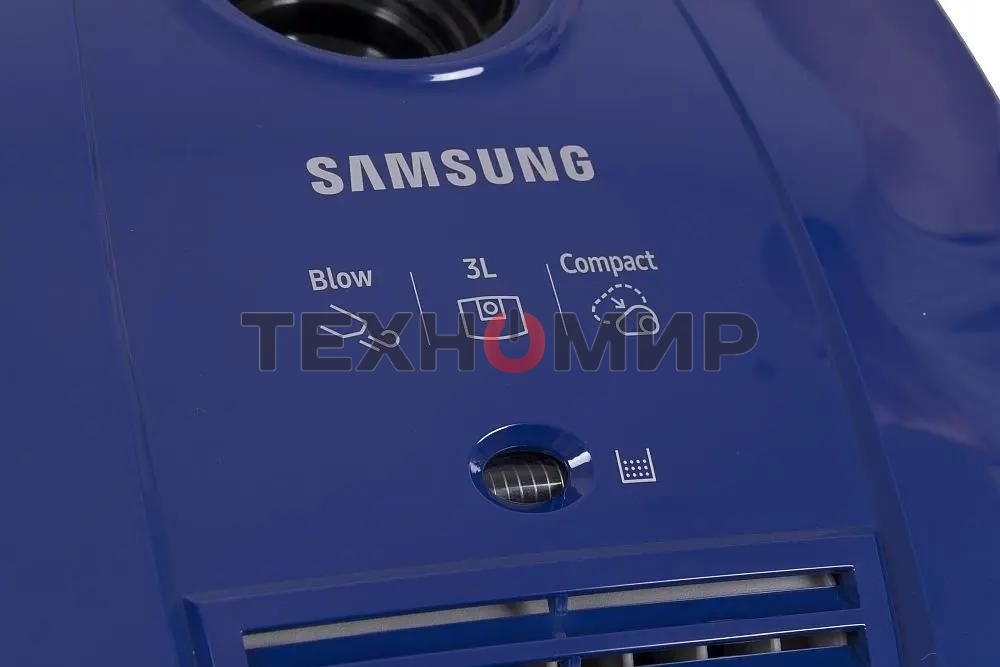 Пылесос Samsung VCC4140V3A синий, 320/1600 Вт, уборка сухая, пылесборник мешок 3 л