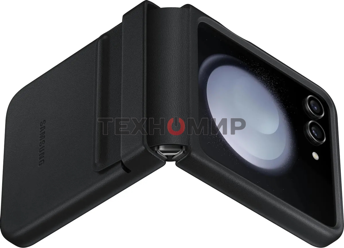 Чехол (клип-кейс) Samsung для Samsung Galaxy Z Flip5 Flap Eco-Leather Case B5 черный (EF-VF731PBEGRU)