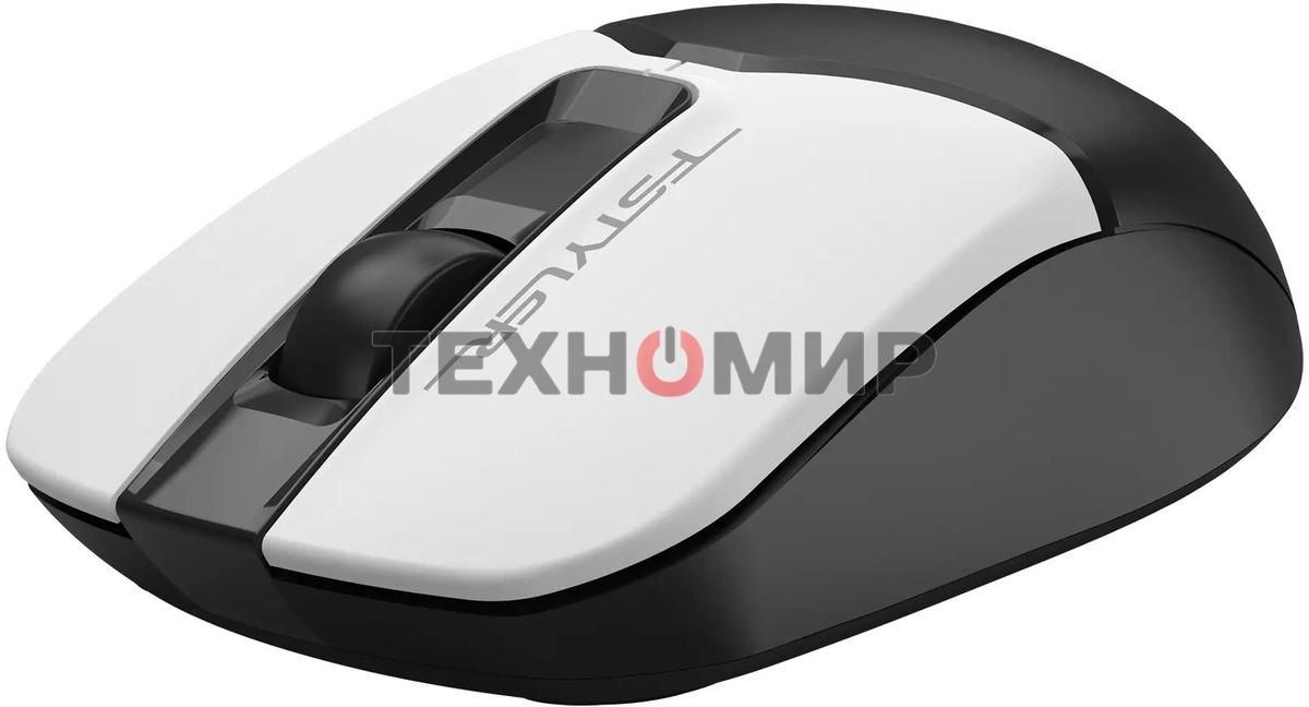 Мышь беспроводная A4Tech Fstyler FG12S белый/черный, 1200 dpi, радиоканал, USB, кнопки - 3