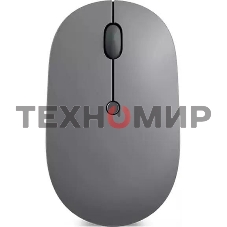 Мышь беспроводная Lenovo Go серый, 2400 dpi, радиоканал, USB-C, кнопки - 3