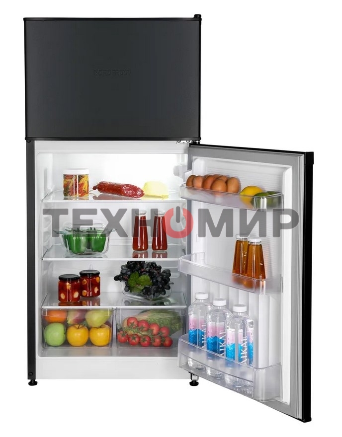 Холодильник Nordfrost NRT 144 232 черный двухкамерный 262/68 л морозилка сверху, капельная система