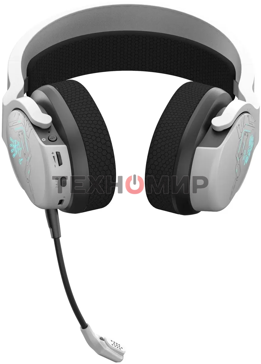 Наушники с микрофоном A4Tech Bloody GR370 белый мониторные BT оголовье (GR370)