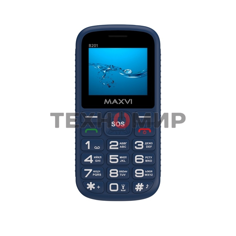 Мобильный телефон Maxvi B201 синий