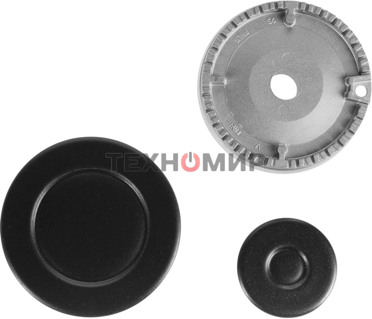 Газовая варочная панель Maunfeld EGHE.64.3STS-EB/G, 4 конфорки, эмалированная сталь, черный