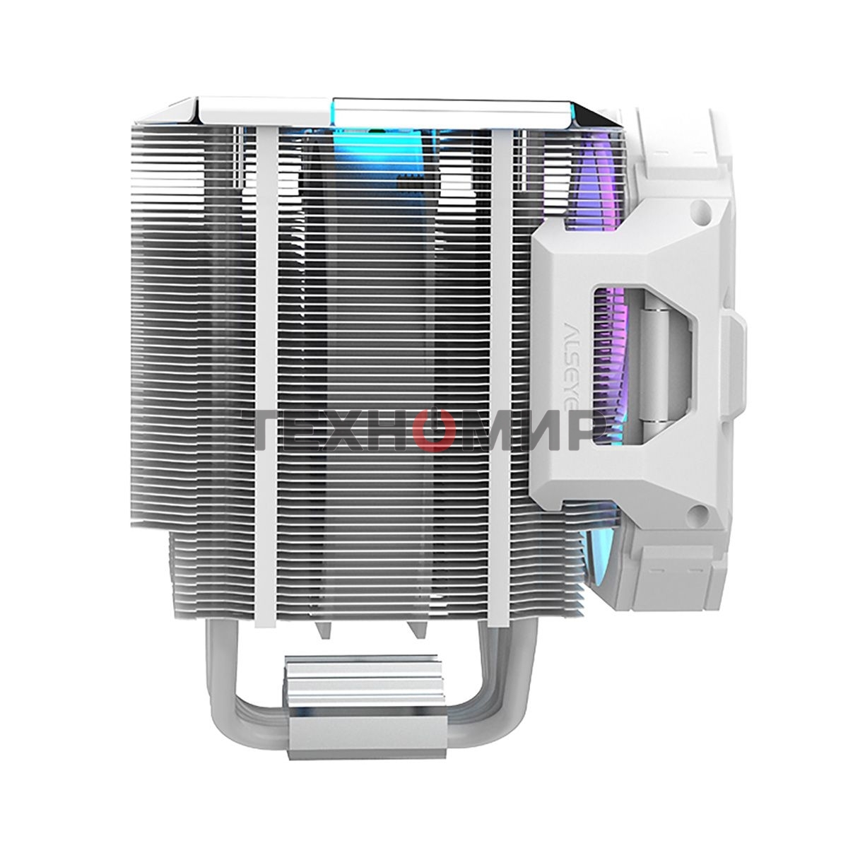 Кулер для процессора Alseye i600-W белый, 120 мм, алюминий/медь, 2300 об/мин, 37.8 дБ, 4 pin, 265 Вт, 160 мм