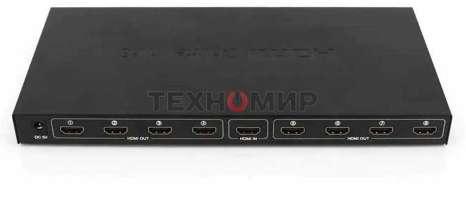 Сплиттер аудио-видео Premier 5-872-8 HDMI (f)/8xHDMI (f) черный
