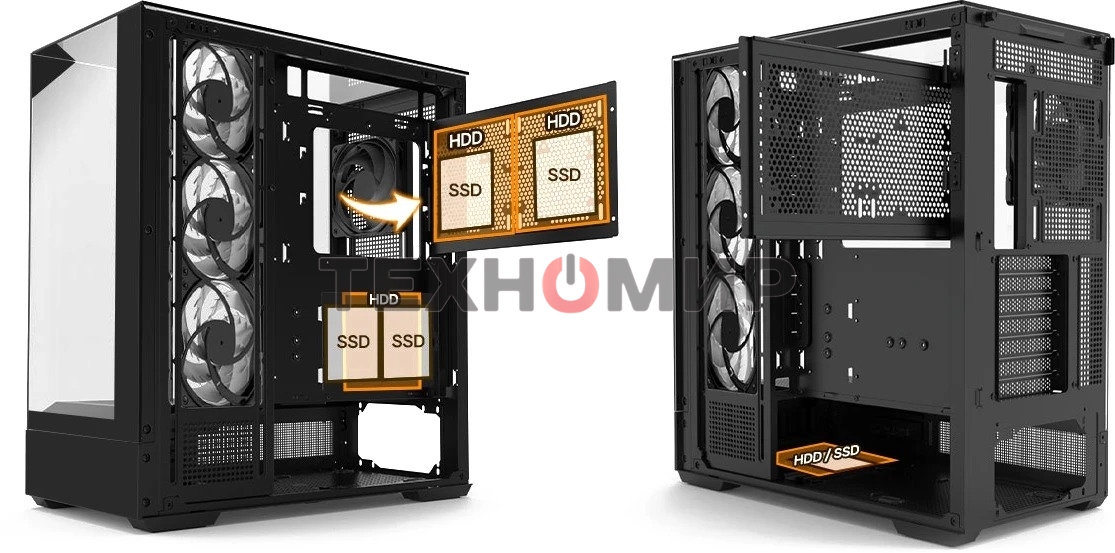 Компьютерный корпус ZALMAN P40 Prism Plus, ATX, черный, WINDOW, 3xCombo (3.5'' or 2.5