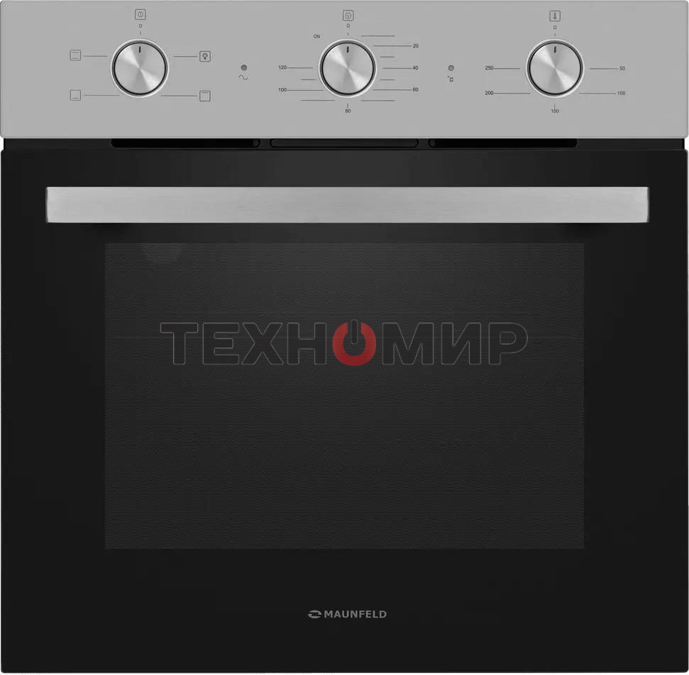 Шкаф духовой электрический Maunfeld AEOC6040S, 60л, дверца с 3 стеклами, нержавеющая сталь