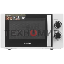 Микроволновая печь Hyundai HYM-M2043 белый/черный, 20 л, 700 Вт, переключатели - поворотный механизм