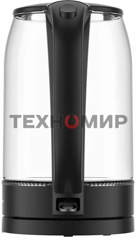 Чайник электрический Moulinex BY1S08F0 1.7 л, 2200 Вт, черный/прозрачный корпус: стекло/пластик