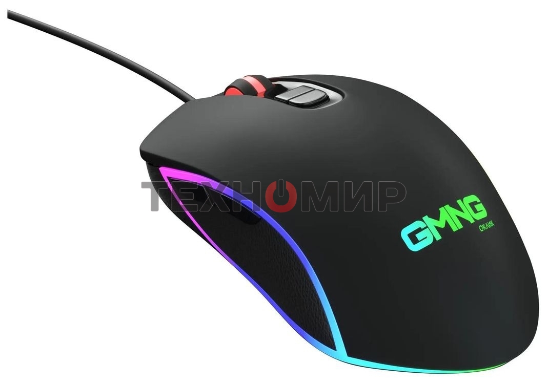 Мышь проводная GMNG 730GM черный, 12000 dpi, USB, кнопки - 7