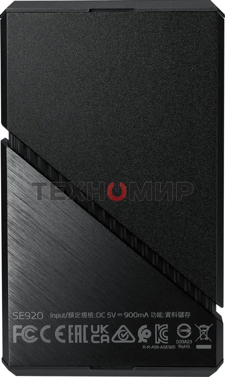 Внешний SSD ADATA SE920, 1Tb, USB 4 Type-C, R/W 3800/3700, черный