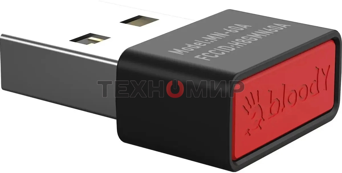 Мышь беспроводная A4Tech Bloody R36 Ultra черный, 12000 dpi, радиоканал, USB, кнопки - 7