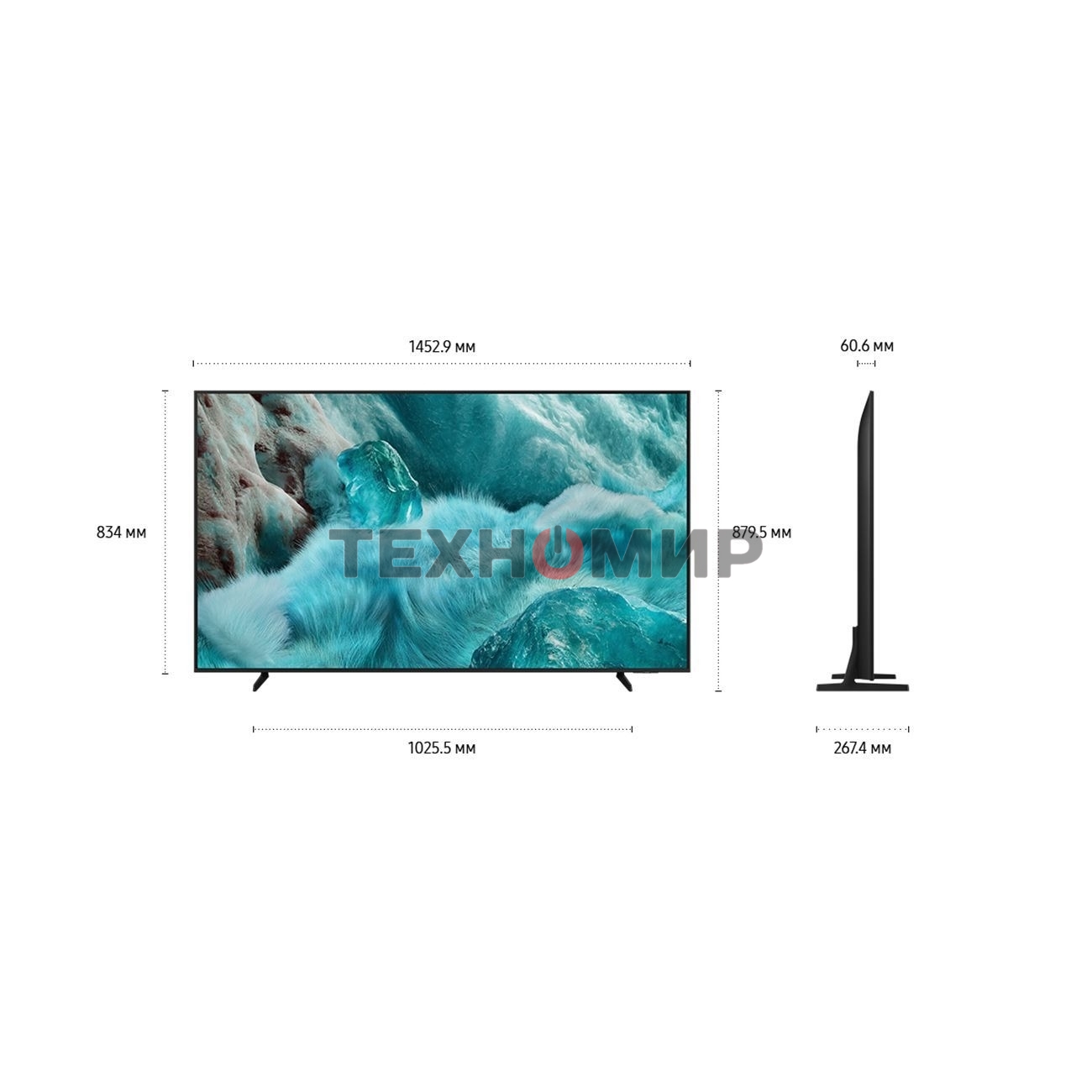 Телевизор Samsung 65'' QE65Q7FAAUXRU QLED UHD Tizen Smart TV черный 120Hz