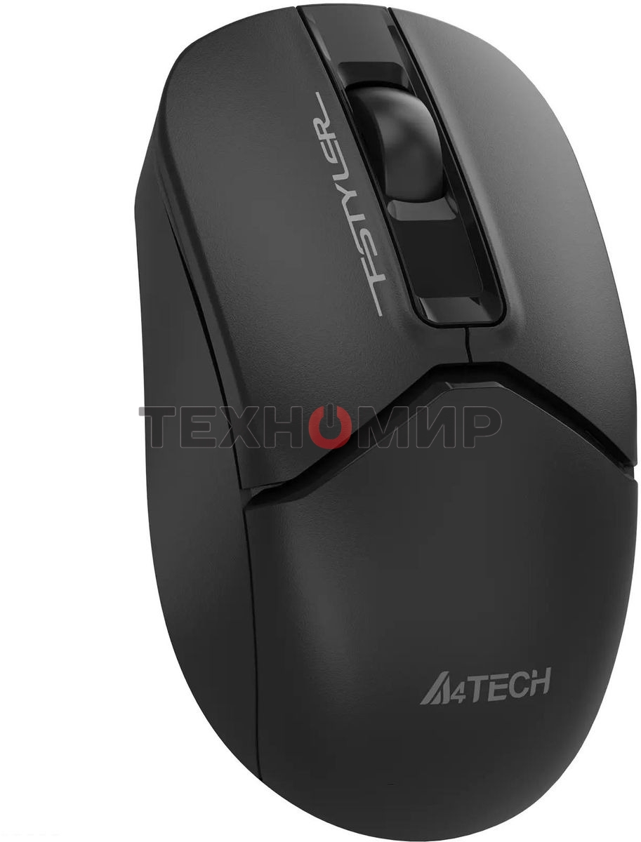 Мышь беспроводная A4Tech Fstyler FG12S черный, 1200 dpi, радиоканал, USB, кнопки - 3