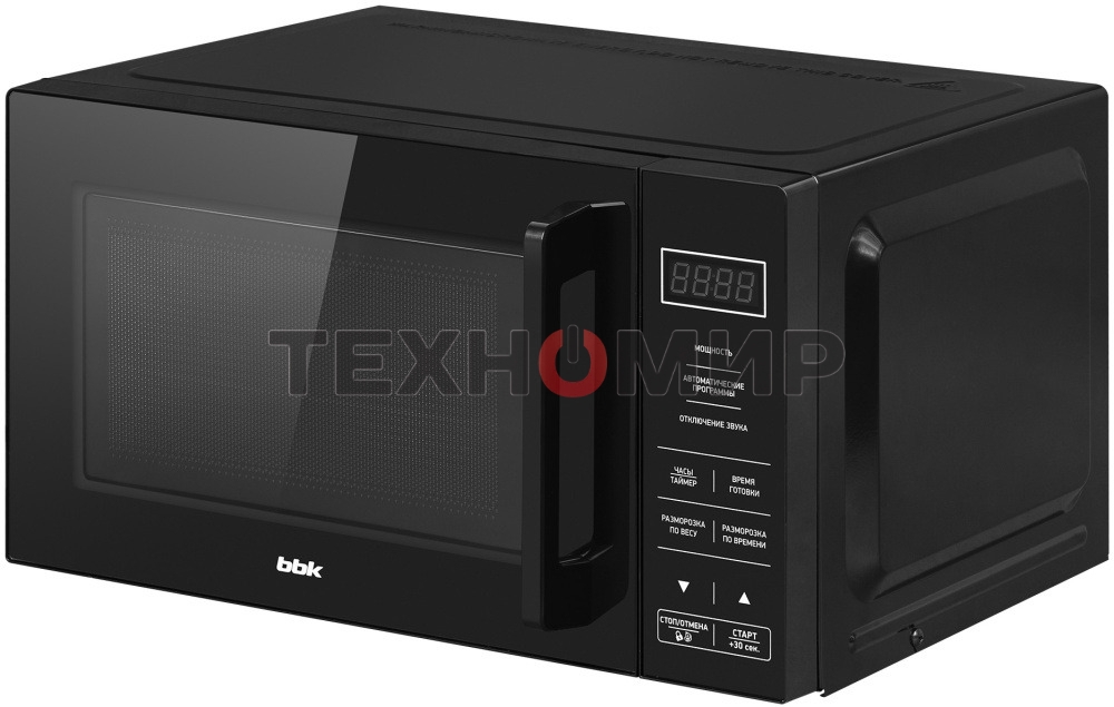 Микроволновая печь BBK 20MWS-750S/B черный, 20 л, 700 Вт, переключатели - сенсор