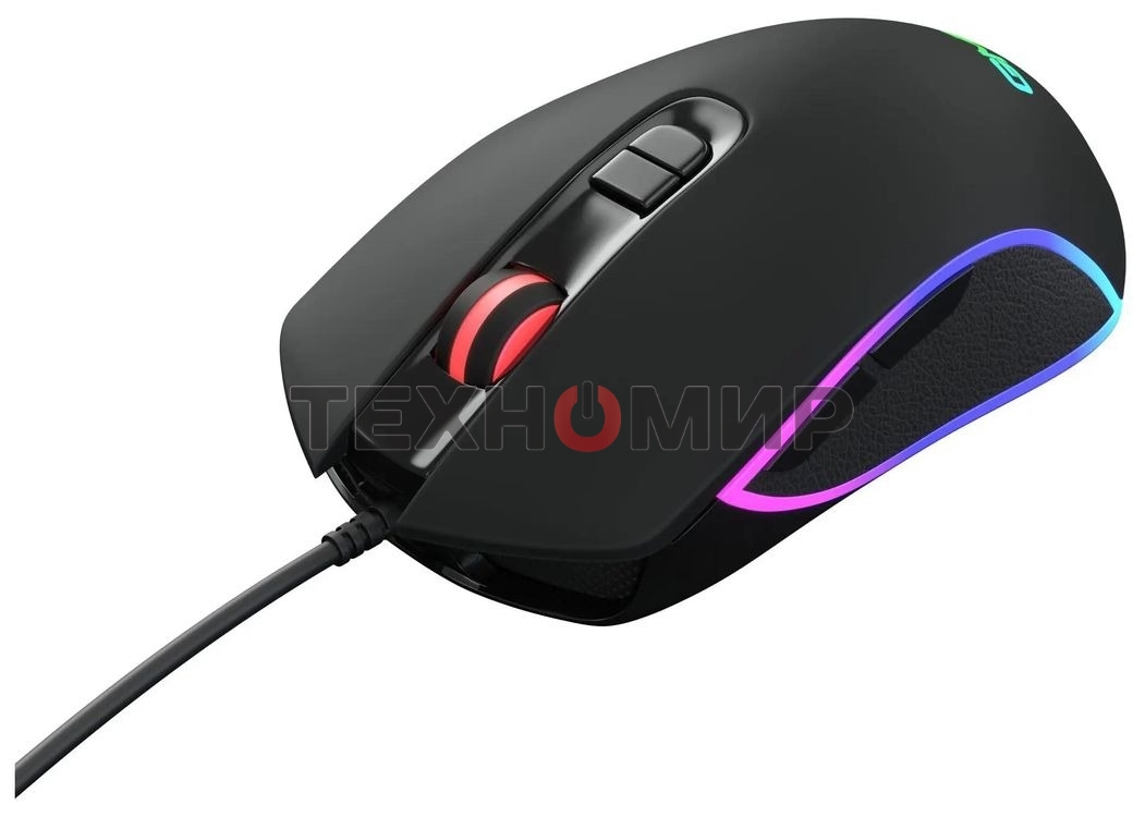 Мышь проводная GMNG 730GM черный, 12000 dpi, USB, кнопки - 7