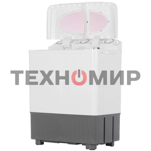 Стиральная машина Славда WS-60РЕТ белый/серый, загрузка вертикальная 6 кг, 1350 об/мин, класс: А