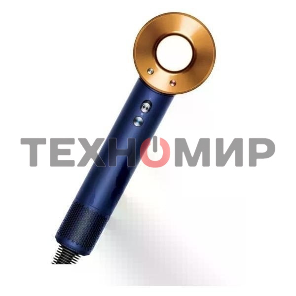 Фен Dyson Supersonic HD08 синий/медный, 1600 Вт, компактный, ионизация