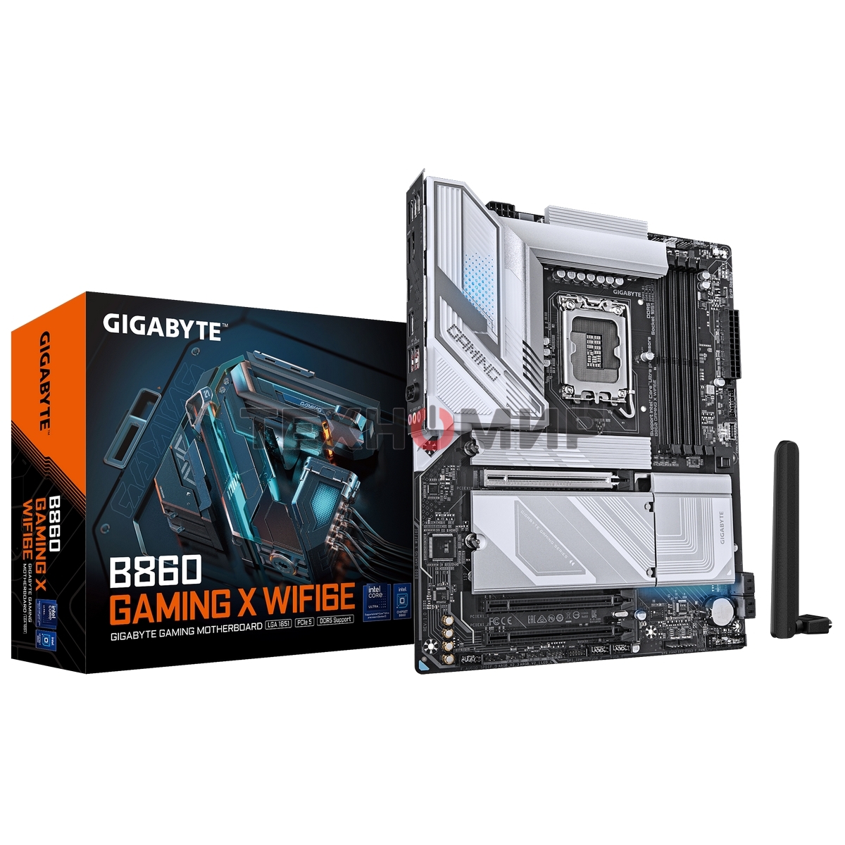 Материнская плата Gigabyte B860 GAMING X WIFI6E, LGA 1851, Intel B860, 4xDDR5, 4xSATA, 3xM.2, 1xPCIe 5.0 x16, 1xPCIe 4.0 x16, 2xUSB 3.2 Gen 1, 1xUSB 3.2 Gen 2, 1xUSB 4.0 Type-C, 1x 2.5Gb LAN, 3x3.5 мм, 7.1, ATX