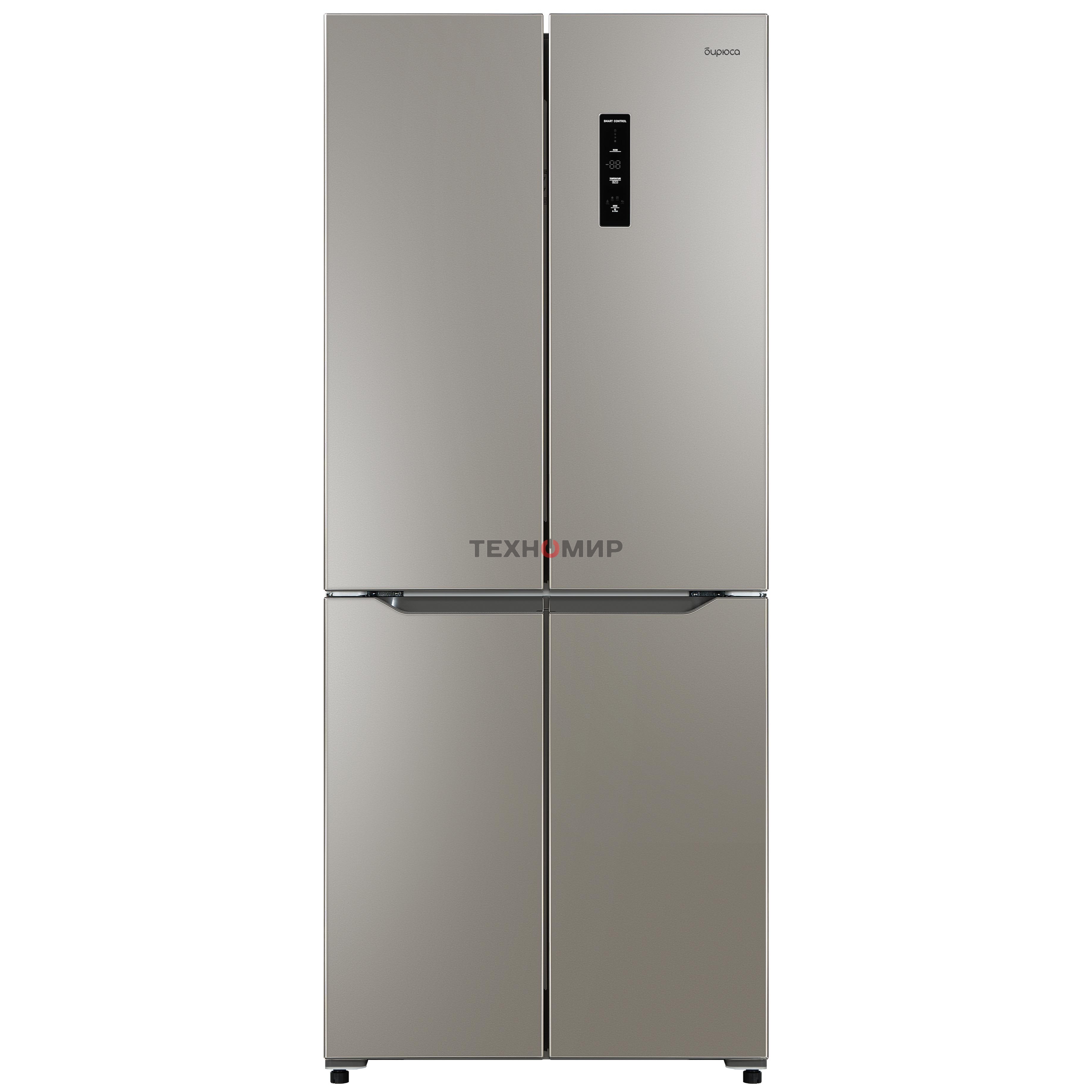 Холодильник Бирюса CD 405 I нержавеющая сталь двухкамерный 289/130л морозилка снизу Side by Side